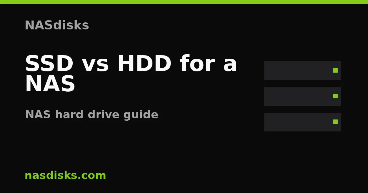 SSD vs HDD for a NAS