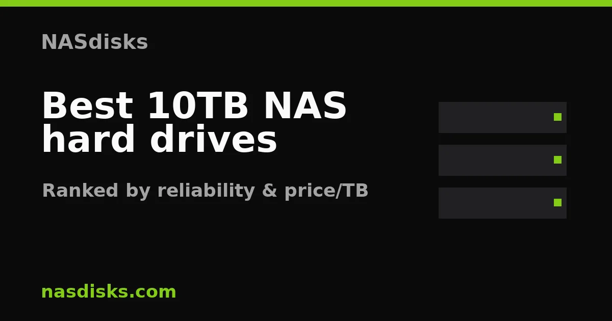 Best 10TB NAS hard drives