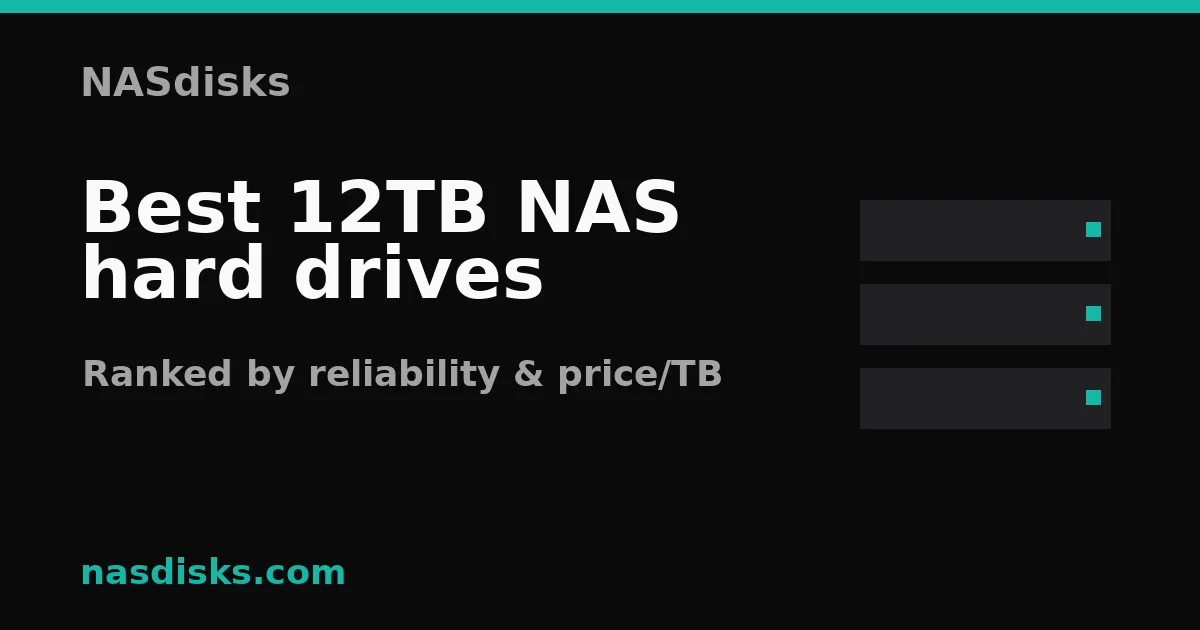 Best 12TB NAS hard drives