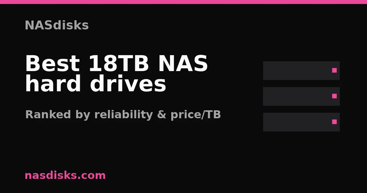 Best 18TB NAS hard drives