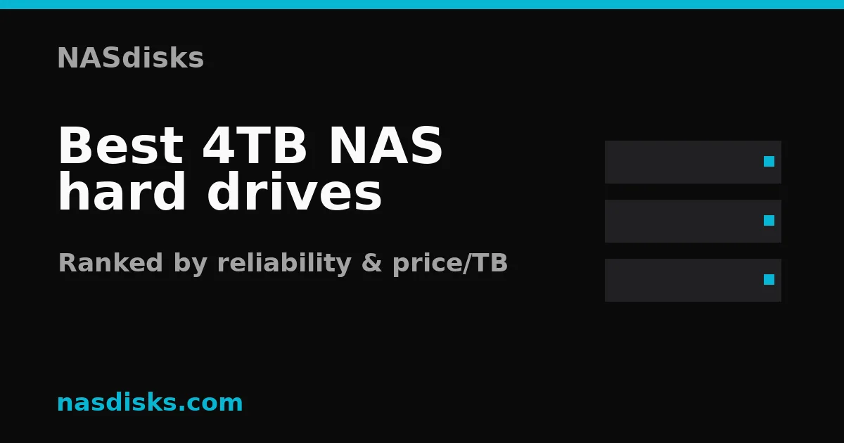Best 4TB NAS hard drives