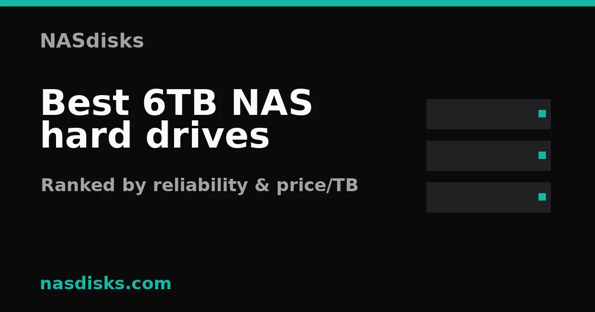 Best 6TB NAS hard drives