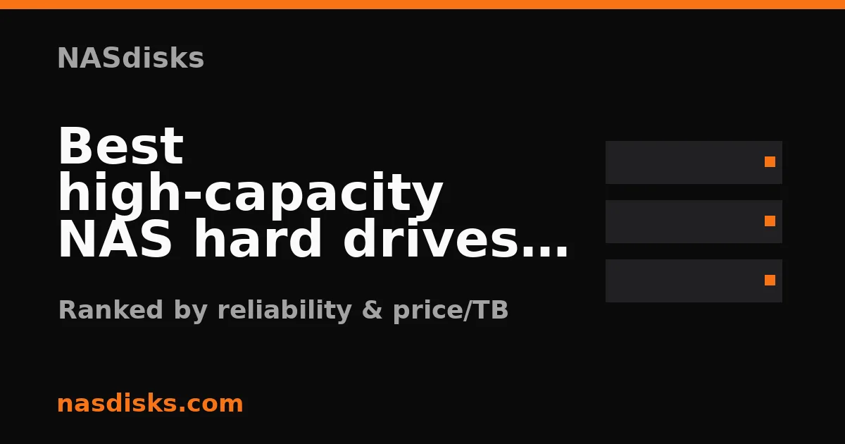 Best high-capacity NAS hard drives (16TB+)
