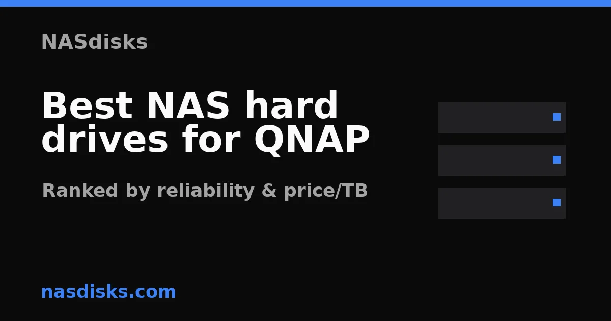 Best NAS hard drives for QNAP
