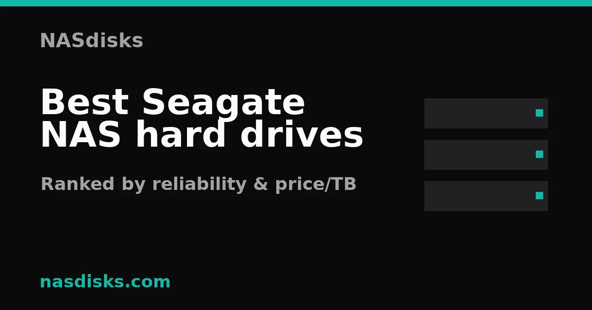 Best Seagate NAS hard drives